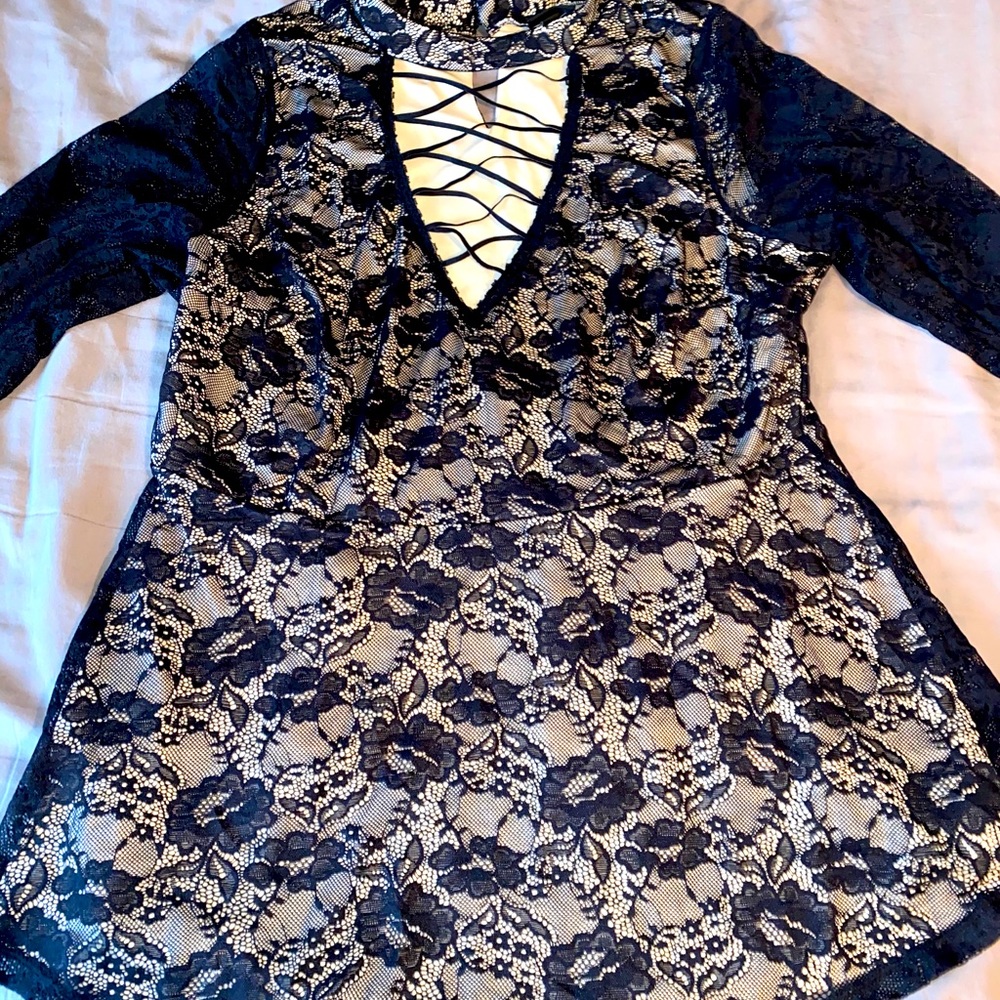 Torrid Peplum Lace Top